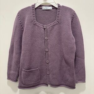 Le Nouveau Ne Girls Purple Cardigan Size 6. In very good condition.